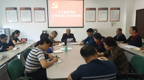 集团党委召开近期党建工作安插会
